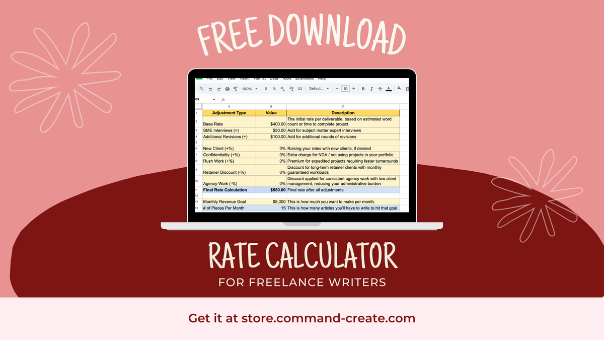 The Freelance Rate Calculator I Wish I Had When I Started